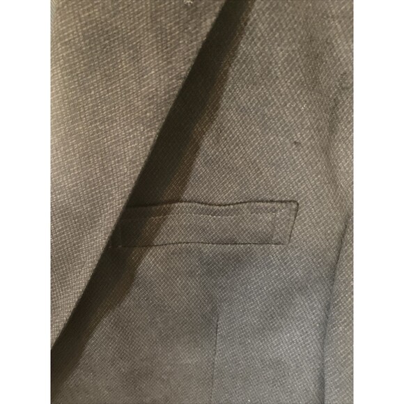 Pronto Uomo M Black Wool Two Button Mens Sport Coat Blazer Jacket - MSRP $149.99 - Picture 4 of 8